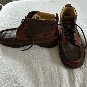 Likenew LLBean Mens Allagash Bison Brown Leather Chukka Boots 244479 Size8.5 EE